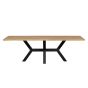 Combi-tablo - xl tafelblad eiken - 240x100 cm - zeeland poot - naturel van het woonmerk Woood