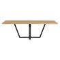 Combi-tablo - xl tafelblad eiken - 240x100 cm - Drenthe poot - naturel van het woonmerk Woood