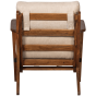 Houston fauteuil bouclé/hout - naturel