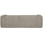Bean chaise longue rechts grove melange - travertin