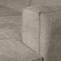 Bean chaise longue rechts grove melange - travertin