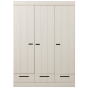 Connect 3-deurs kledingkast - dust