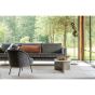Vogue fauteuil streep - zwart/grijs