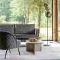 Vogue fauteuil streep - zwart/grijs
