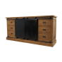 Blackburn dressoir 180x50x85 teakhout/metaal naturel/zwart van het woonmerk HSM Collection