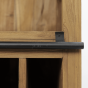 Blackburn wijnkast 84x40x177 cm teak naturel/zwart van het woonmerk HSM Collection