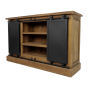 Blackburn dressoir 140x43x85 teakhout/metaal naturel/zwart van het woonmerk HSM Collection