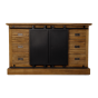 Blackburn dressoir 140x43x85 teakhout/metaal naturel/zwart van het woonmerk HSM Collection