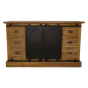 Blackburn dressoir 140x43x85 teakhout/metaal naturel/zwart van het woonmerk HSM Collection