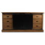 Blackburn dressoir 180x50x85 teakhout/metaal naturel/zwart van het woonmerk HSM Collection
