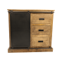 Melbourne dressoir 95x45x90 mangohout/metaal naturel/metaal van het woonmerk HSM Collection