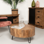 Melbourne dressoir 95x45x90 mangohout/metaal naturel/metaal van het woonmerk HSM Collection