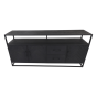 Verona dressoir 180x40x85 mangohout/metaal zwart van het woonmerk HSM Collection