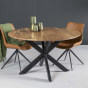 Eettafel Oslo Rond Naturel 130 cm - Outlet A