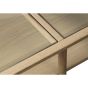 Alrik glazen salontafel - 60 x 120 cm - naturel