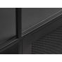 Sigurd metalen boekenkast - 2 deurs - 180 cm - zwart