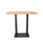 Restaurant/Bartafel 120x70x108 cm - straight edge - naturel