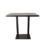 Restaurant/Bartafel 120x70x108 cm - straight edge - zwart