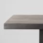 Restaurant/Bartafel 120x70x108 cm - straight edge - zwart