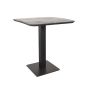 Restauranttafel 70x70x74 cm - sloppy edge - zwart