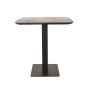 Restauranttafel 70x70x74 cm - sloppy edge - zwart