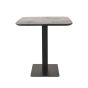 Restauranttafel 70x70x74 cm - sloppy edge - zwart
