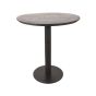 Restauranttafel Ø70x74 cm - sloppy edge - zwart