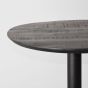 Restaurant/Bartafel Ø70x108 cm - sloppy edge - zwart