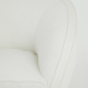 Almond fauteuil bouclé crème
