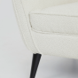 Almond fauteuil bouclé crème