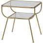Bijzettafel Amazing Metaal/glas Antique Brass