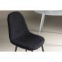 Selo eetkamerstoel - teddy - zwart