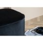 Arlo poef - velvet - zwart