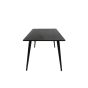 Pura rechthoekige eettafel - 180 x 90 cm - zwart