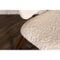 Miso fauteuil - teddy - wit