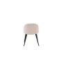 Zako eetkamerstoel - ruitpatroon - velvet - beige