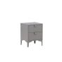 Salvo nachtkastje - 2 laden - grijs