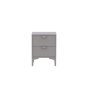 Salvo nachtkastje - 2 laden - grijs