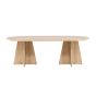 Liro deens ovale eettafel - 230 x 115 cm - naturel