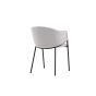 Eveline eetkamerstoel - velvet - lichtgrijs