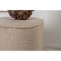 Arlo poef - teddy - beige