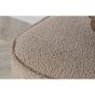 Arlo poef - teddy - beige