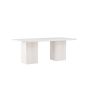 Nelo rechthoekige eettafel - 200 x 90 cm - whitewash
