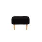 Kai poef - teddy - zwart