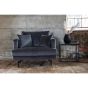 Ruma fauteuil - velvet - donkergrijs