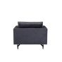 Ruma fauteuil - velvet - donkergrijs