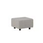 Sol hocker - boucle - lichtgrijs