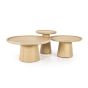 Ronde bijzettafel Leia - eikenhout - ø46 cm