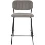 Viken barstoel 65 cm grijs zwart