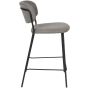 Viken barstoel 65 cm grijs zwart